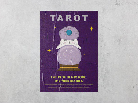 Print Urban Magic Tarot Retro 60x90cm