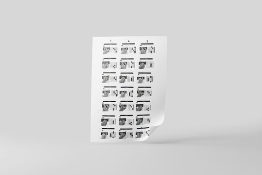 Print Music Guitar Chords Illustration 21.5x28cm