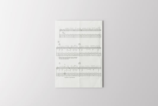 Print Music Musical Score V10 Illustration 21.5x28cm
