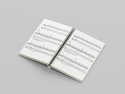 Print Music Musical Score V10 Illustration 21.5x28cm