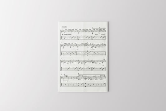 Print Music Musical Score V13 Illustration 21.5x28cm