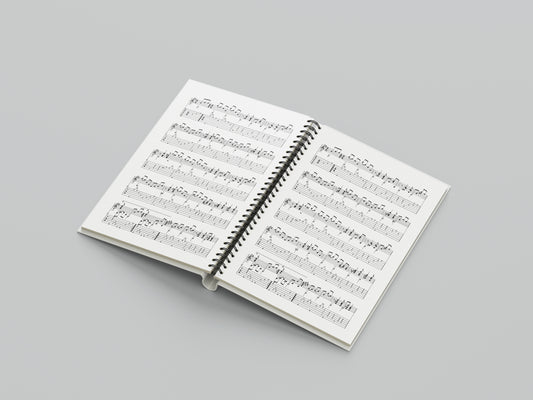 Print Music Musical Score V2 Illustration 21.5x28cm