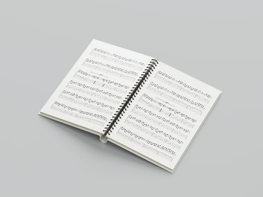 Print Music Musical Score V3 Illustration 21.5x28cm