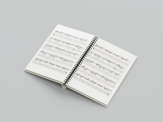 Print Music Musical Score V5 Illustration 21.5x28cm