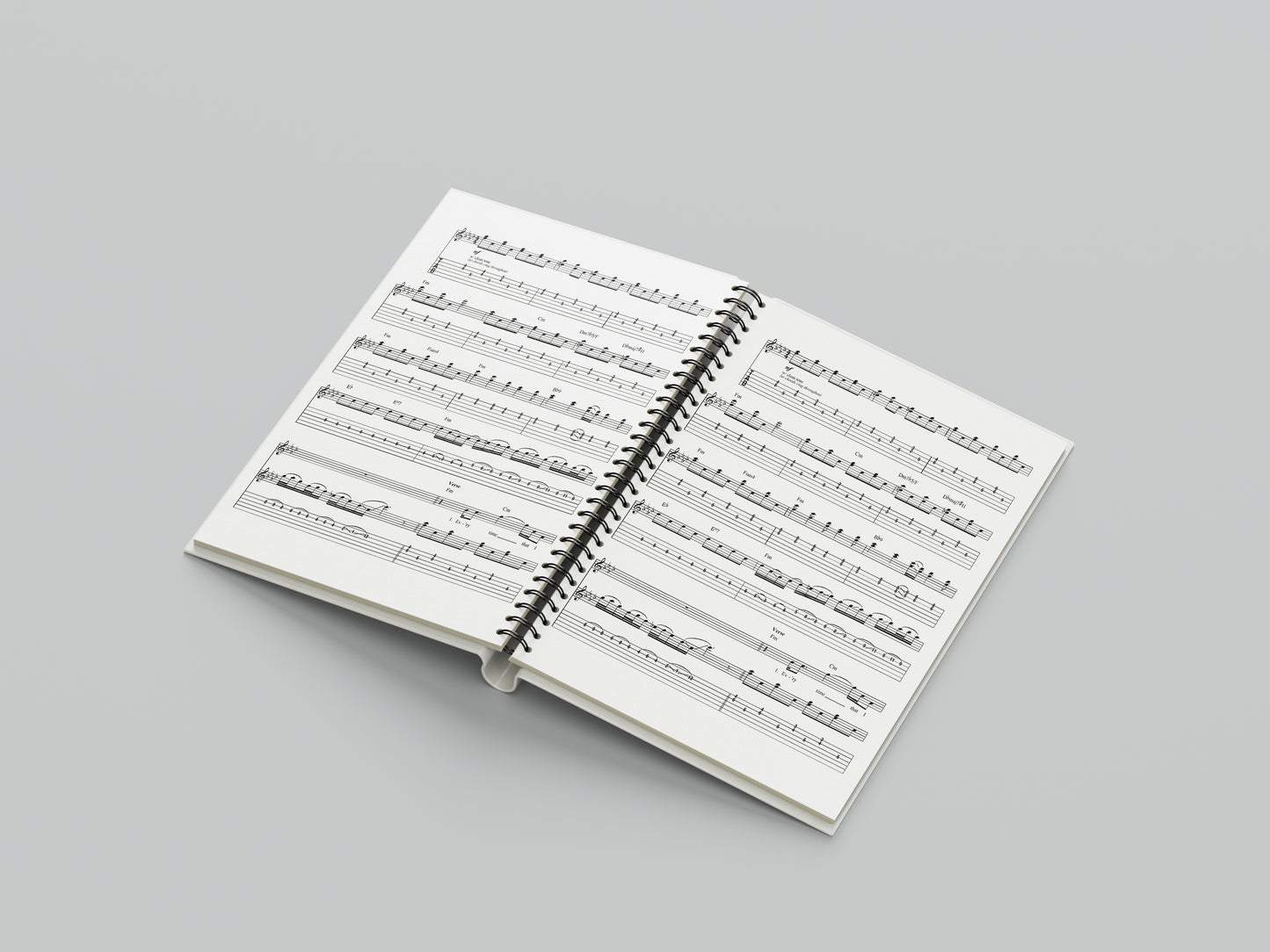 Print Music Musical Score V9 Illustration 21.5x28cm