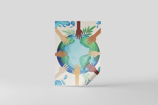 Print School Nature Environmental Take Care Of The Planet 60x90cm