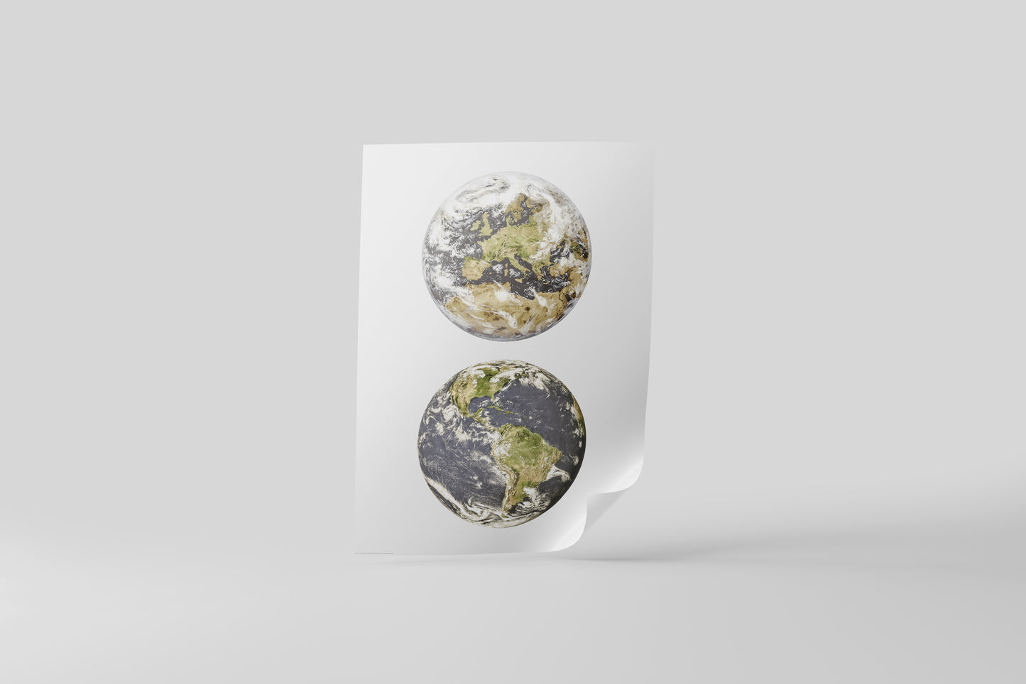 Print Planet Earth Illustration 50x70cm