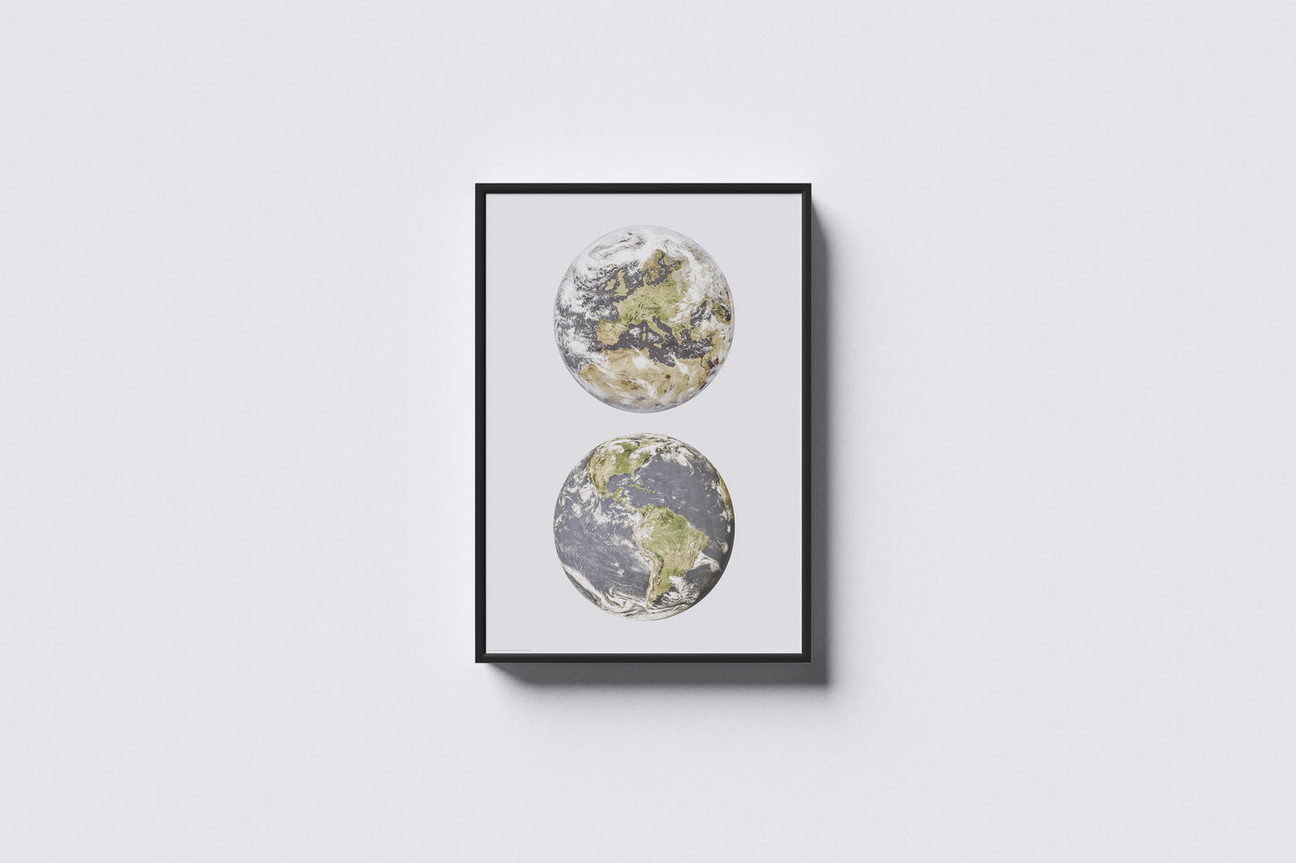 Print Planet Earth Illustration 50x70cm