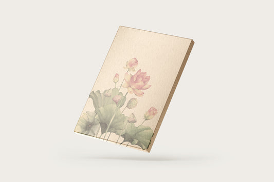 Print Nature Orange Flowers Blooming Paint 35.5x50cm