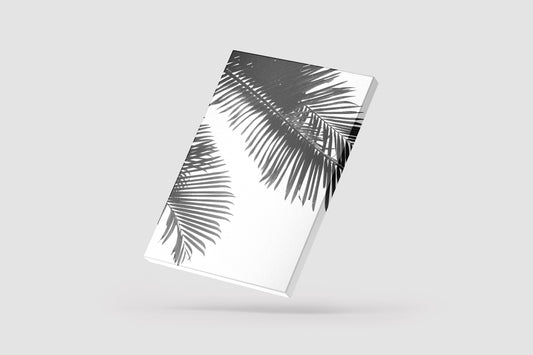Print Nature Palm Leaves Black & White Photography 62x83cm