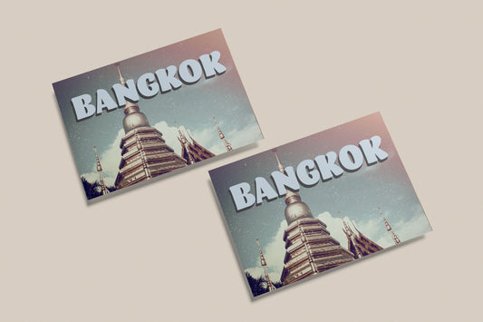 Print Postcard Bangkok Vintage 15x10cm