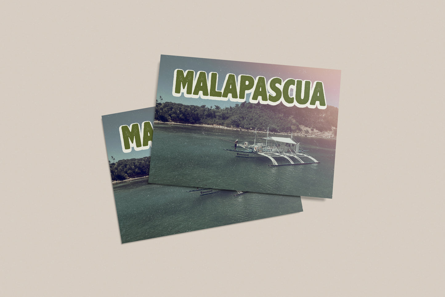 Print Postcard Malapascua Vintage 15x10cm