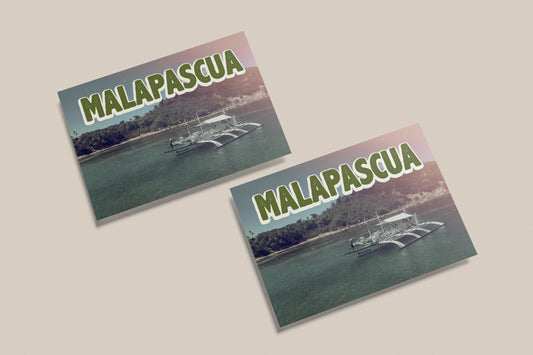 Print Postcard Malapascua Vintage 15x10cm