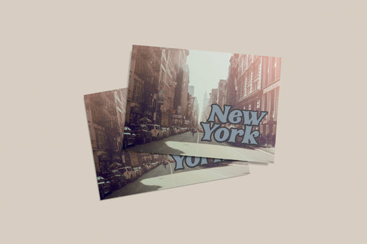 Print Postcard NewYork Vintage 15x10cm