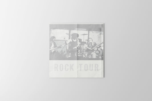 Print Music Rock Tour Grey 34x39cm