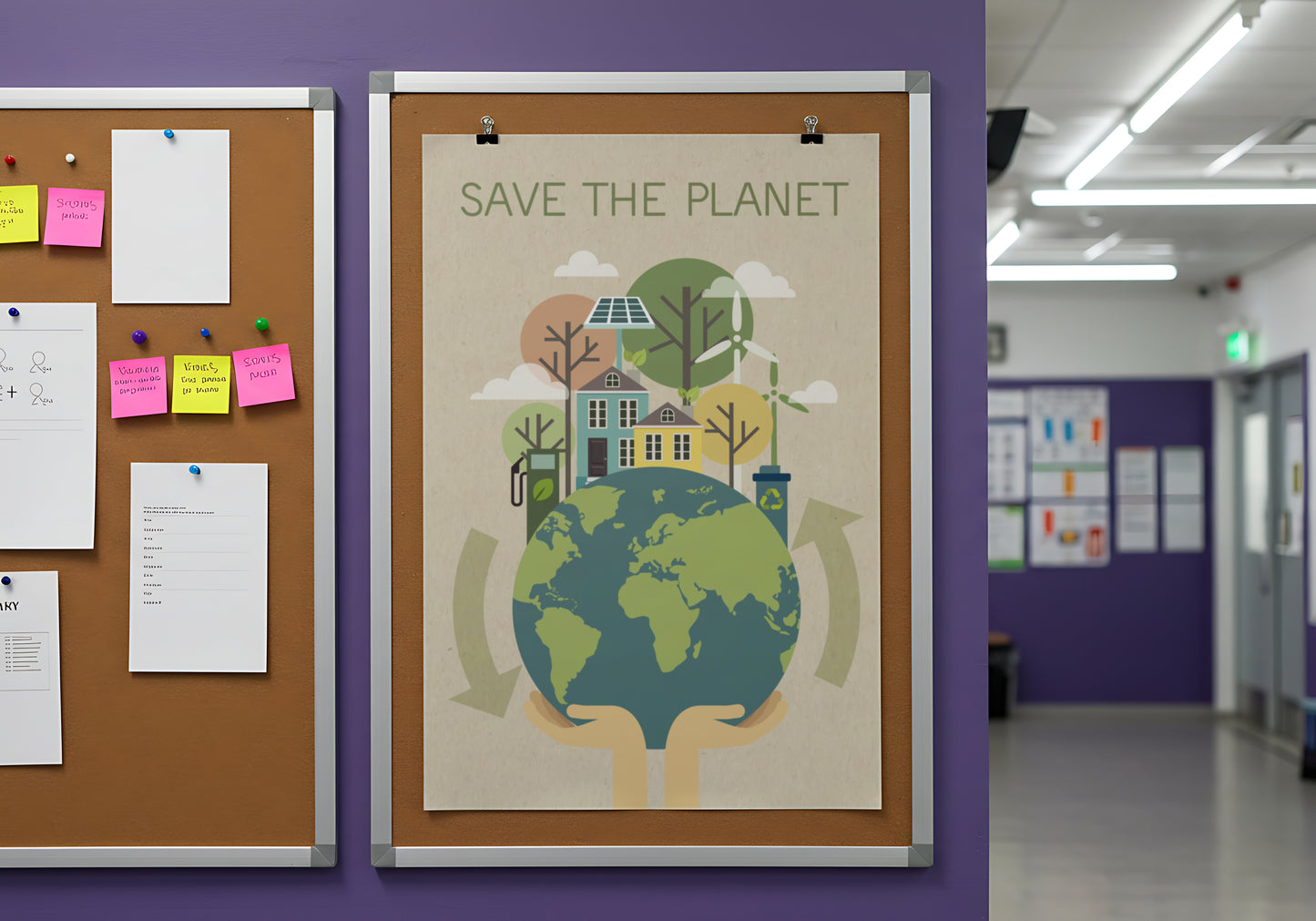 Print School Save The Planet 60x90cm