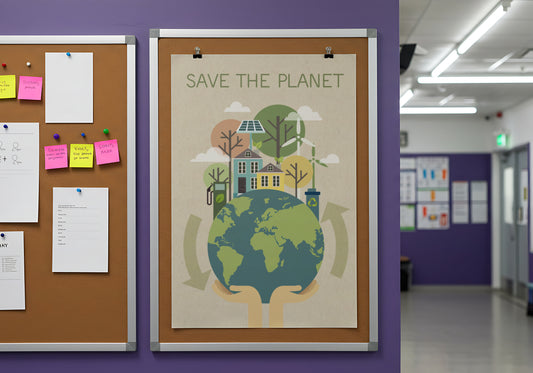 Print School Save The Planet 60x90cm