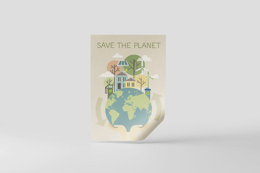 Print School Save The Planet 60x90cm