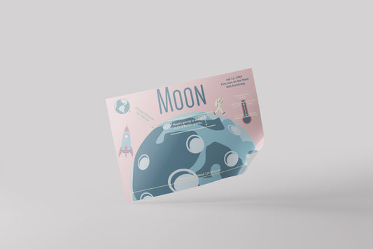 Print School Space The Moon 70x50cm