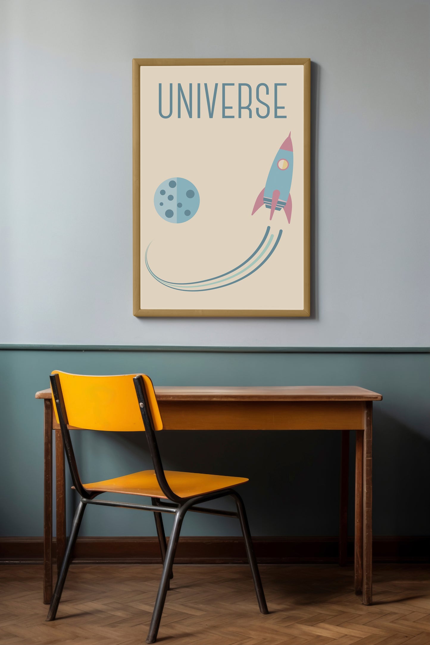 Print School Space Universe 50x70cm