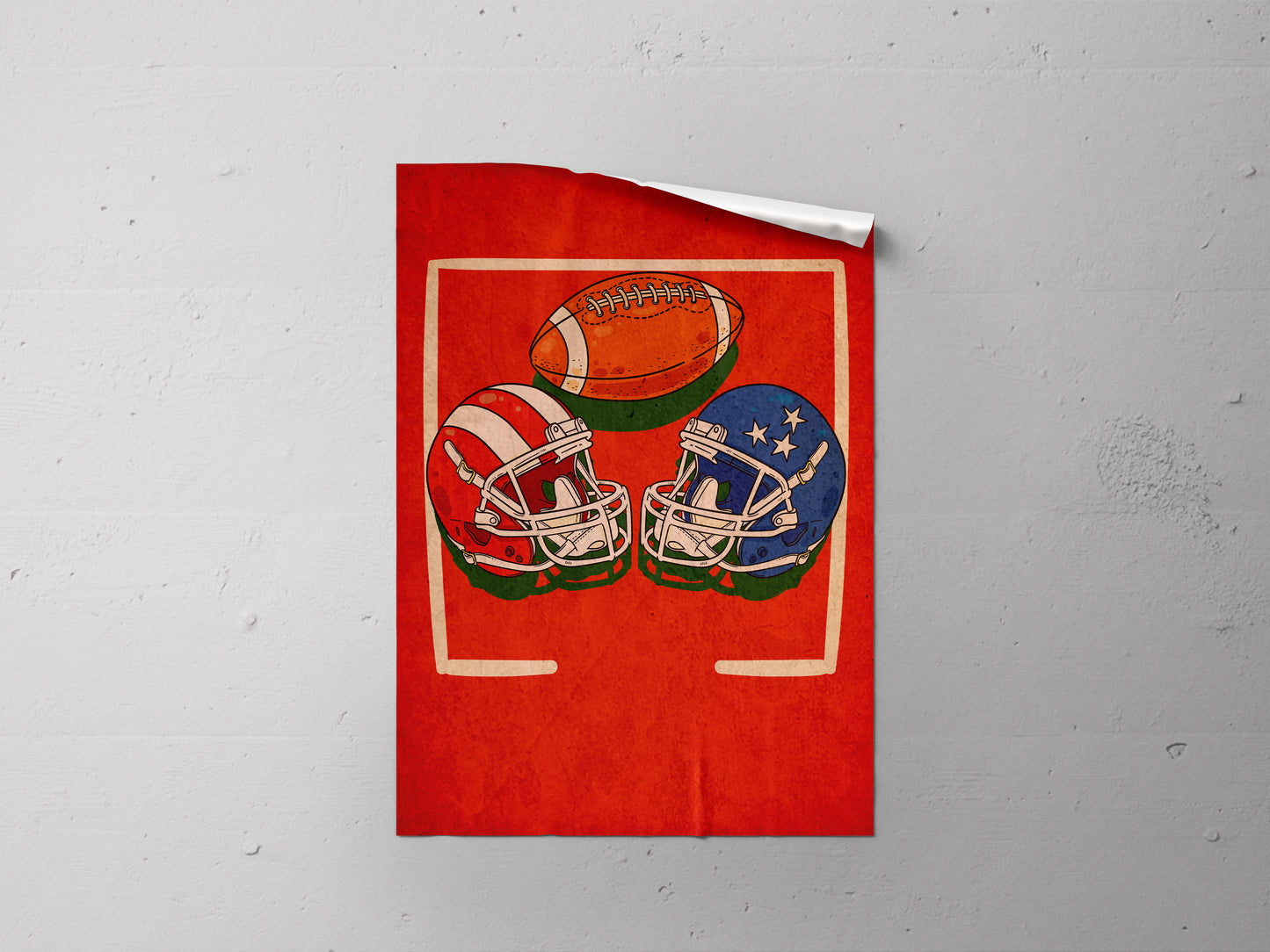 Print Sports Football Illustration 21.5x28cm