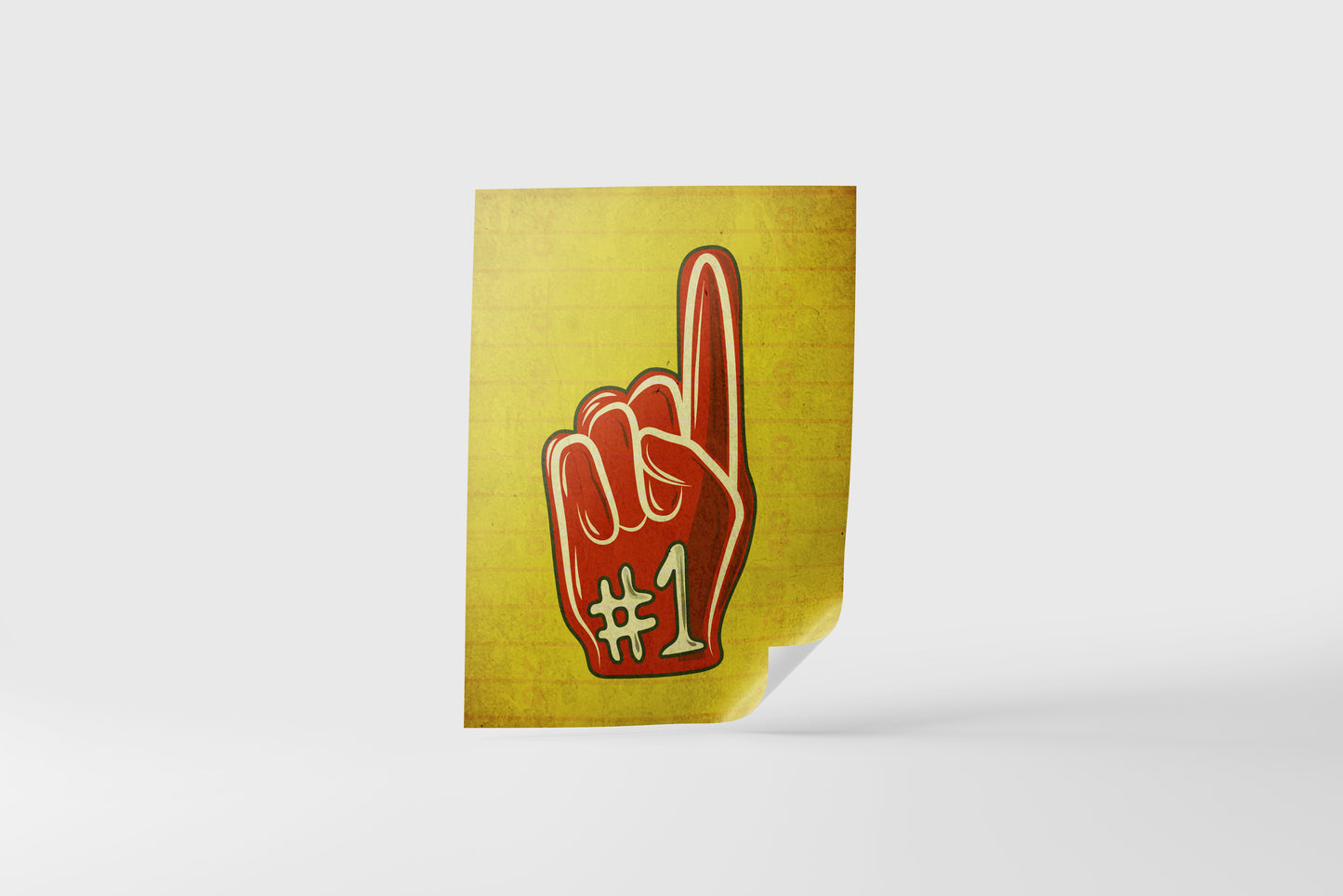 Print Sports Football No1 Glove Illustration 21.5x28cm
