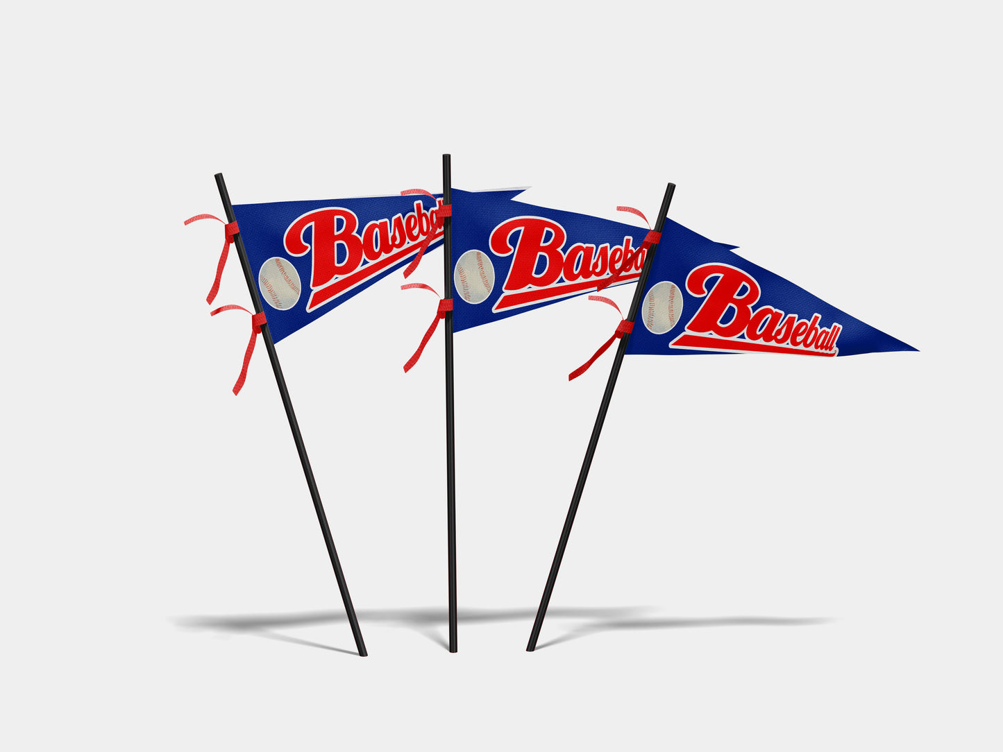 Print Sports Pennant Baseball 62x24cm