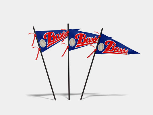 Print Sports Pennant Baseball 62x24cm