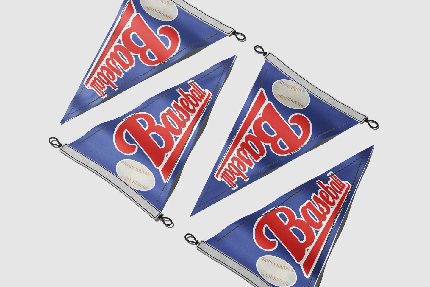 Print Sports Pennant Baseball 62x24cm