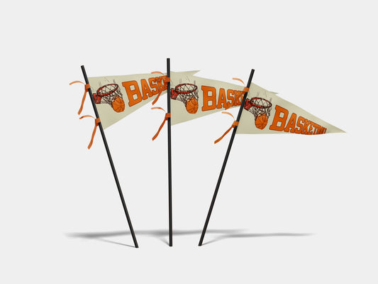Print Sports Pennant Basketball 62x24cm
