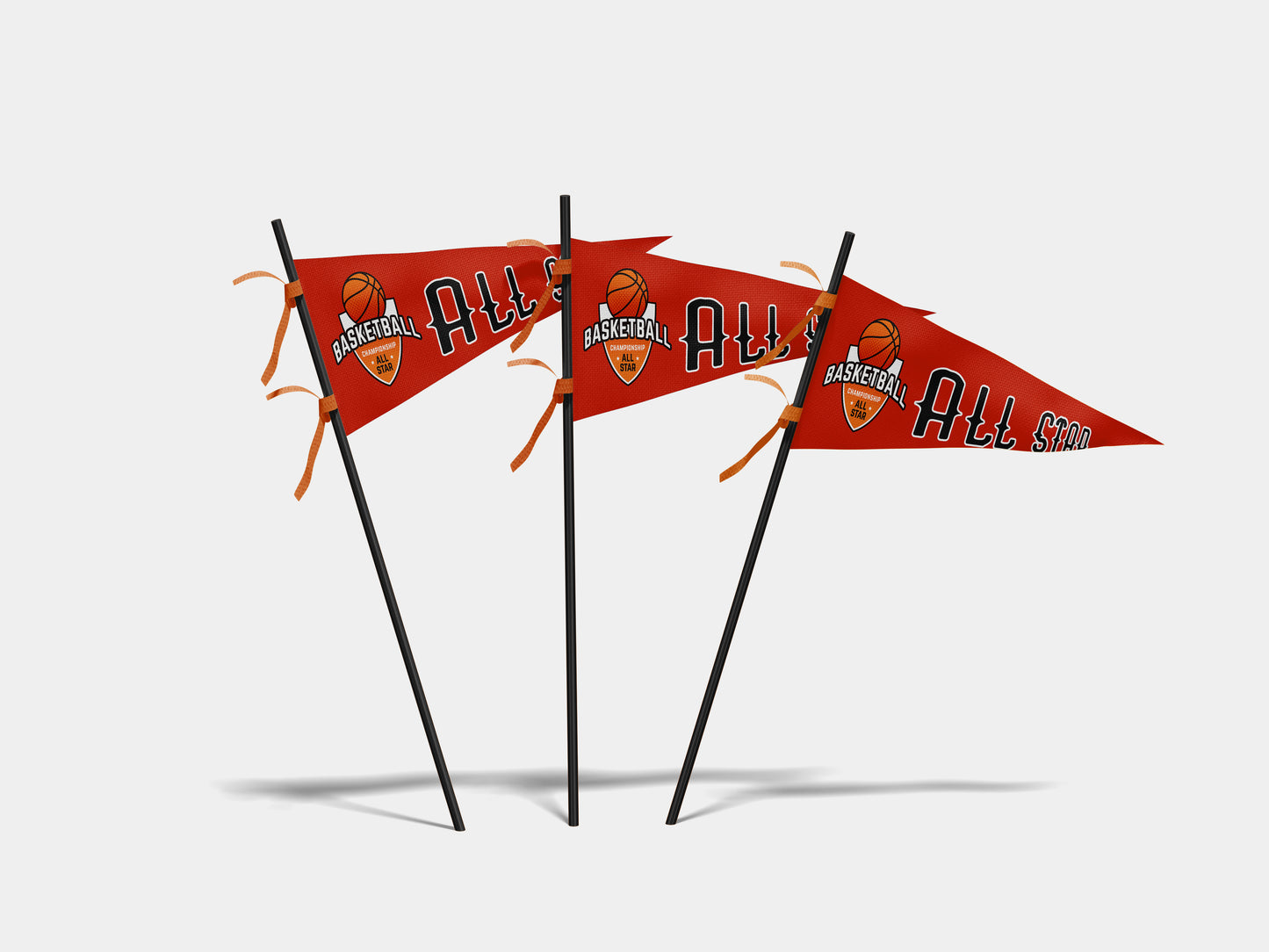 Print Sports Pennant Basketball All Star 62x24cm