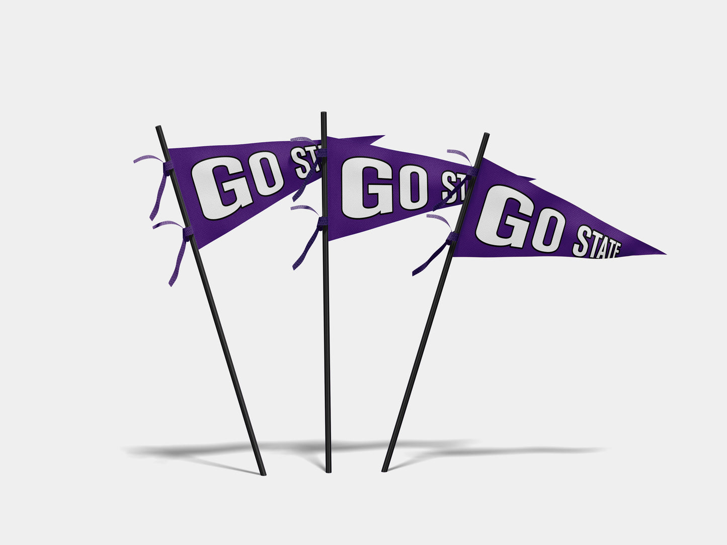 Print Sports Pennant Go State 62x24cm