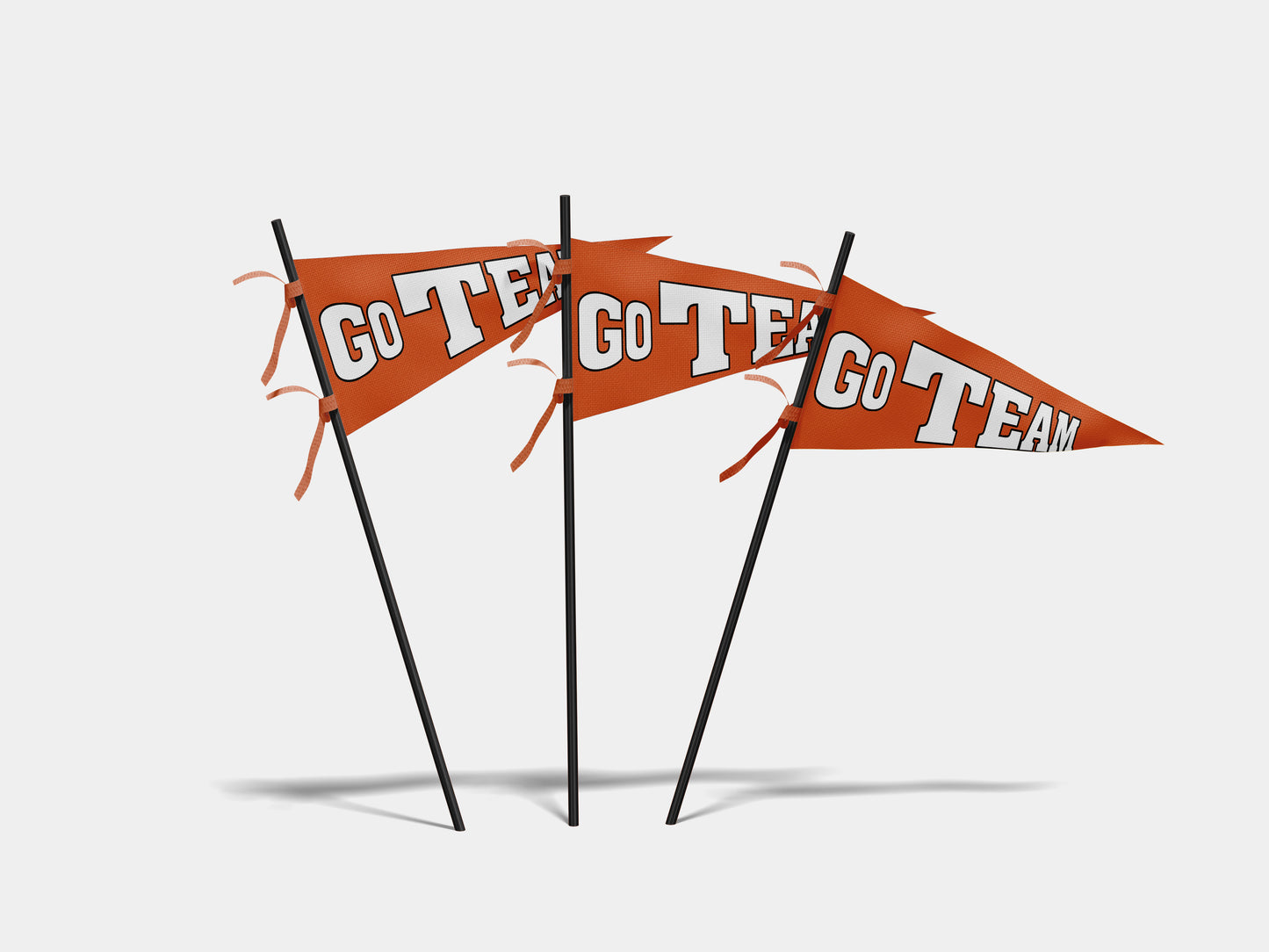 Print Sports Pennant Go Team 62x24cm