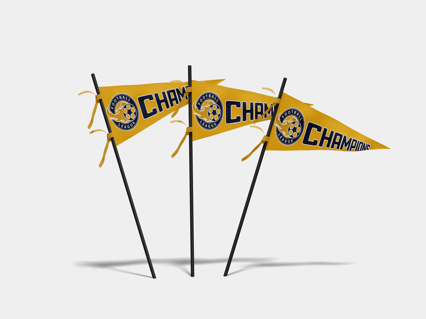 Print Sports Pennant Soccer Champions 62x24cm
