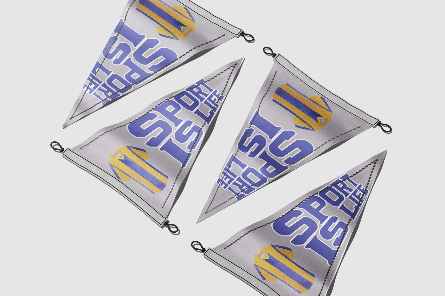 Print Sports Pennant Sport Is Life 62x24cm
