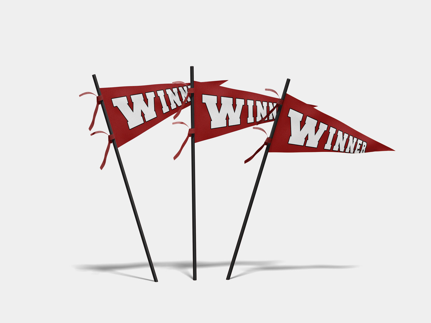 Print Sports Pennant Winner 62x24cm