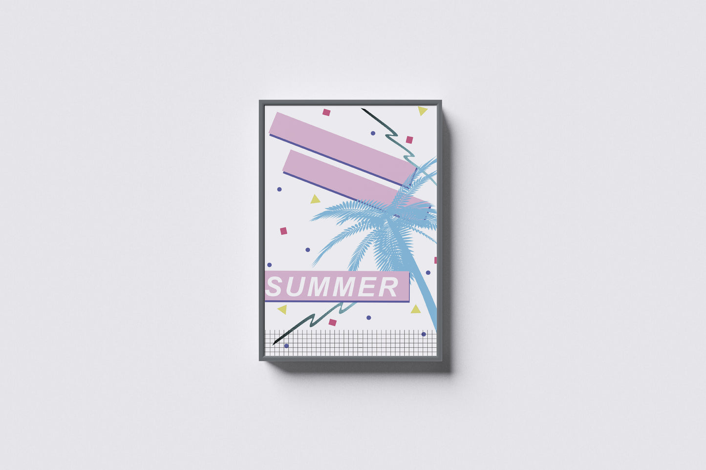 Print Summer Palm Retro 60x90cm