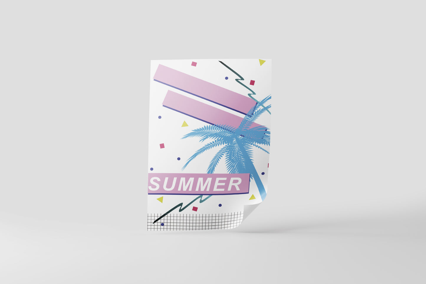 Print Summer Palm Retro 60x90cm