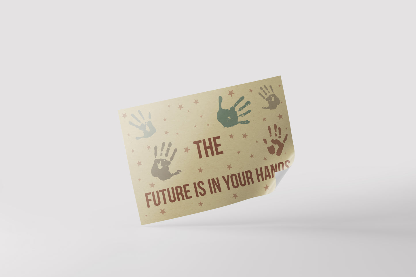 Print School The Future Is In Your Hands 90x60cm