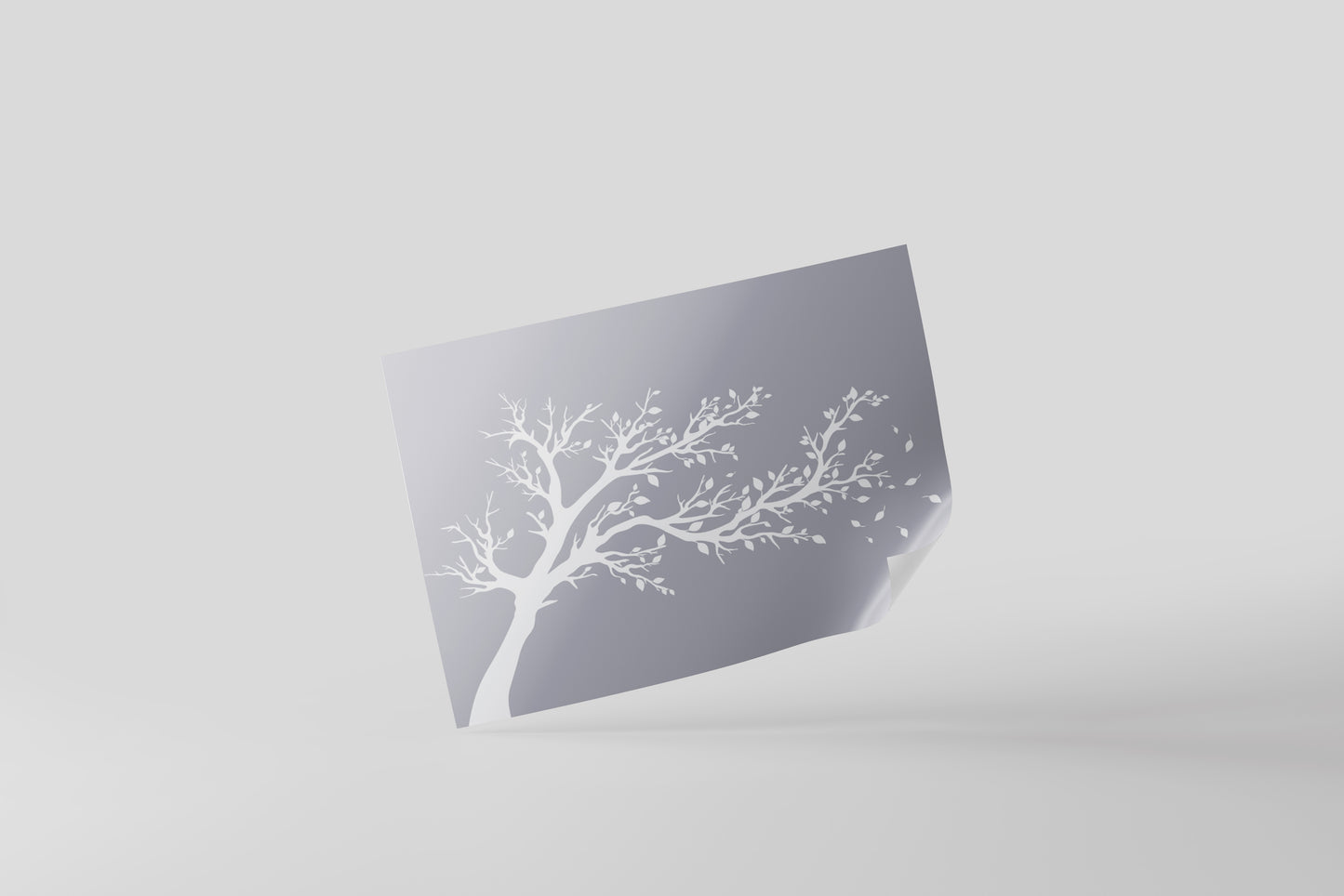 Print Nature Tree Purple Minimalist 28x21.5cm