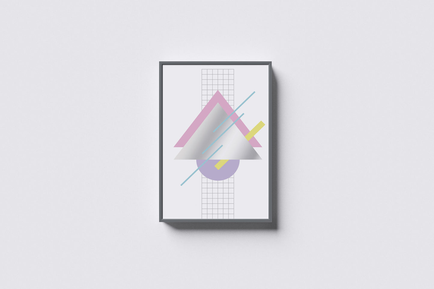 Print Abstract Triangle Gradient Retro 60x90cm