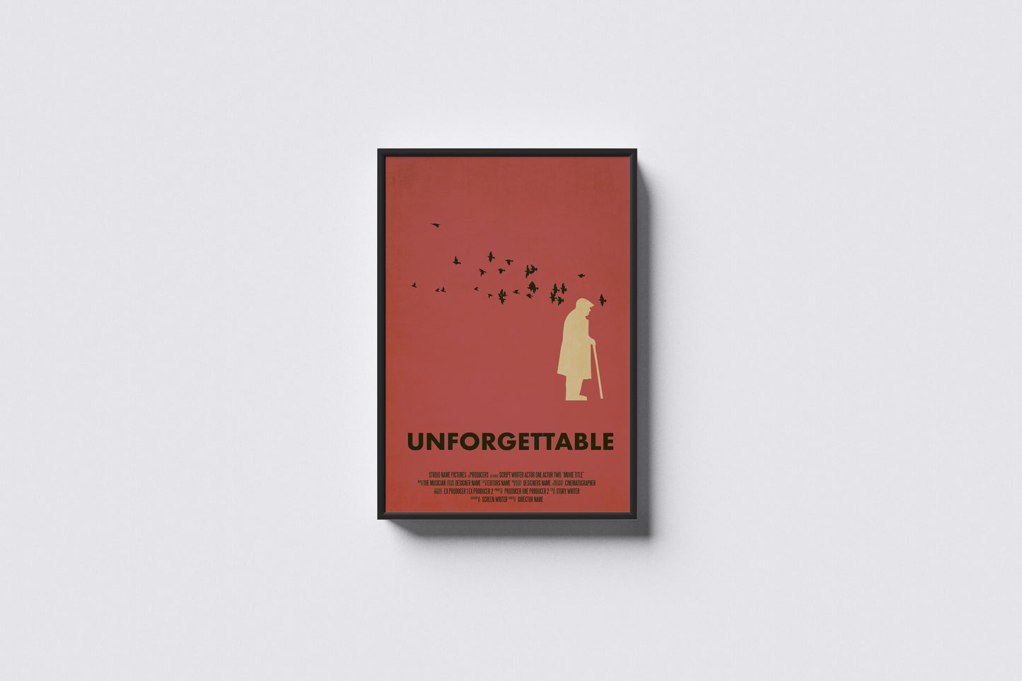 Print Cinematic Poster Unforgettable Retro Advertisement  60x90cm