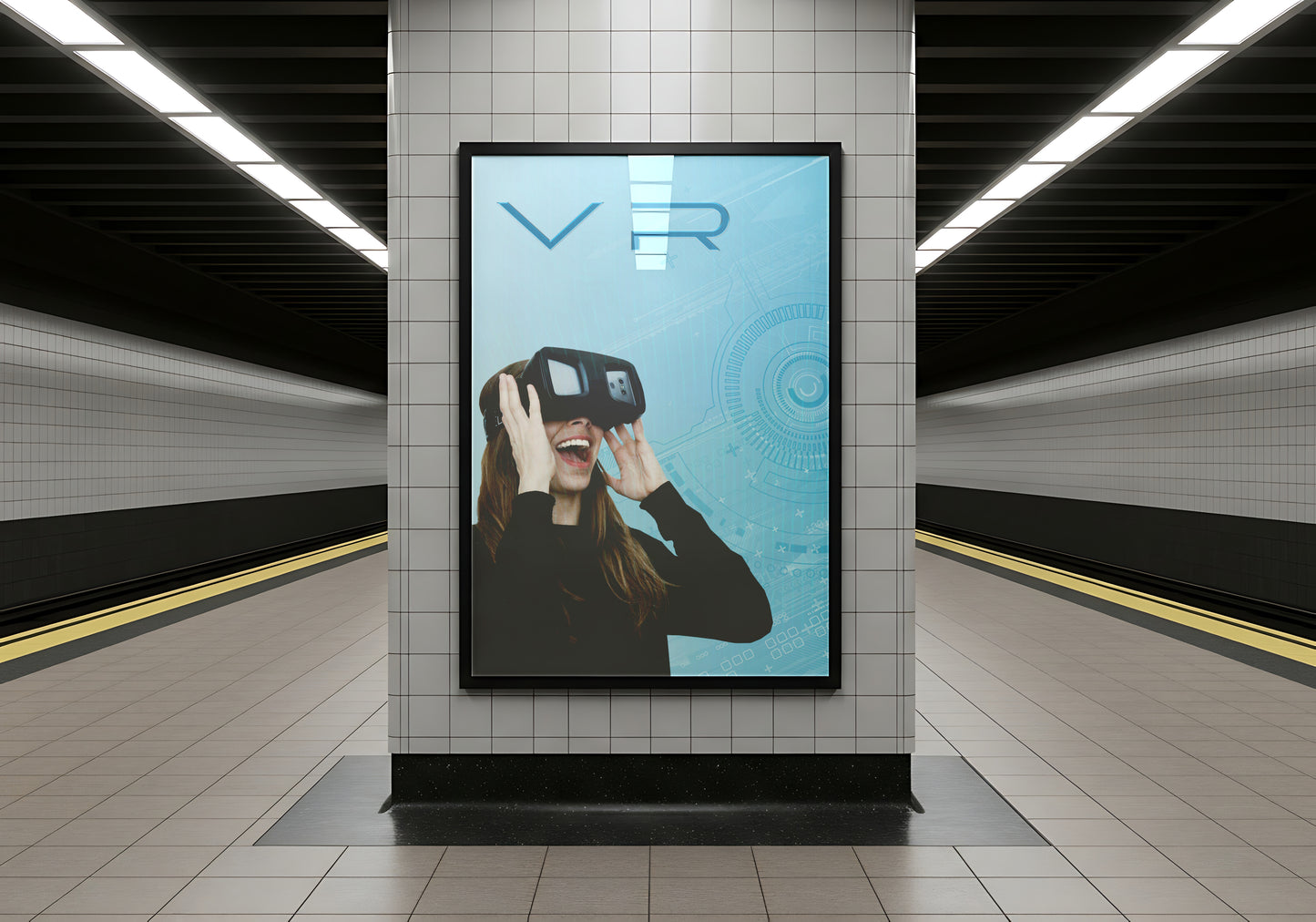Print Technology Virtual Reality Advertisement 70.5x105cm