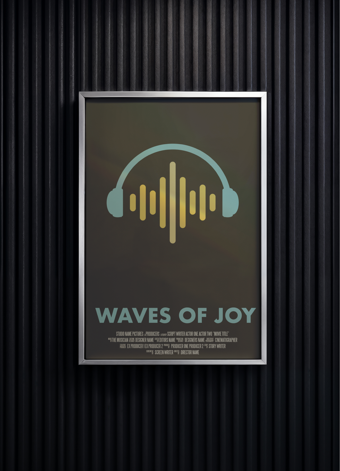 Print Cinematic Poster Waves Of Joy Advertisement Retro 60x90cm