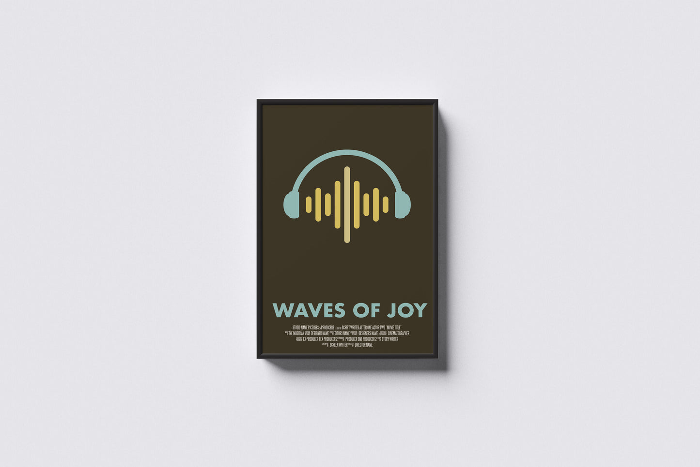 Print Cinematic Poster Waves Of Joy Advertisement Retro 60x90cm
