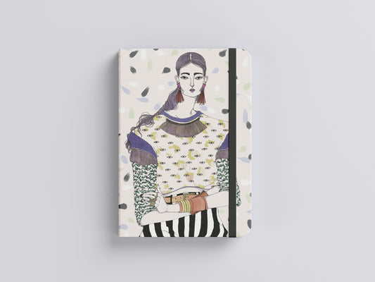Print Woman Patterns Illustration Retro 60x90cm