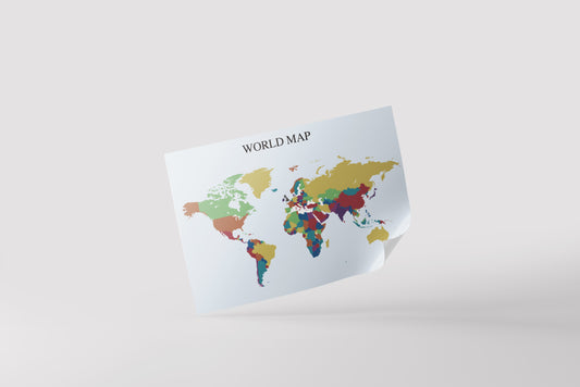 Print School World Map 60x90cm