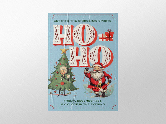 Print Xmas Christmas Spirit Advertisement 60x90cm