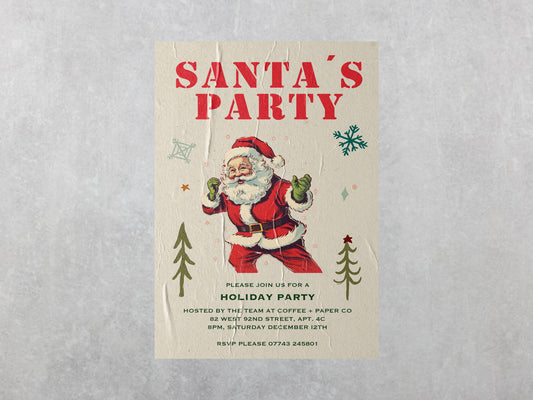 Print Xmas Holiday Party Advertisement 60x90cm