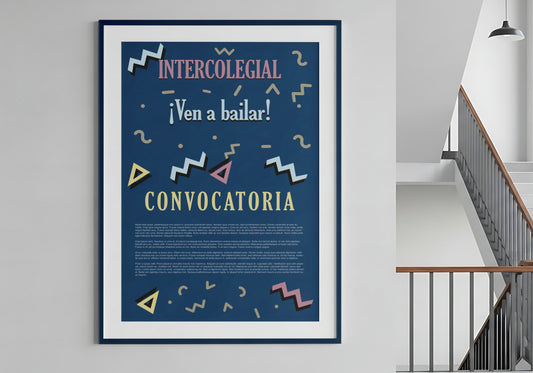 Print School Intercollegiate Call Advertisement 60x90cm